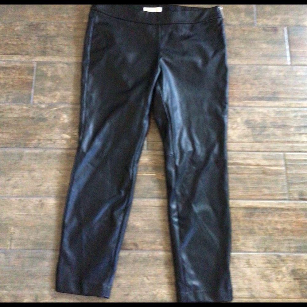 Michael Kors Faux Leather Pants - 12 Black - NWOT